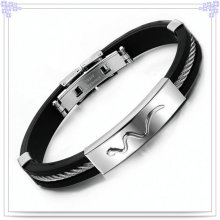 Bracelet en caoutchouc Bracelet en silicone pour mode bijoux (LB253)